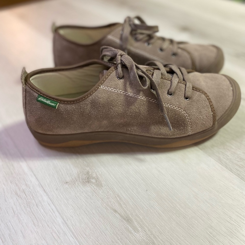 Eddie Bauer Women’s Leather Lace Up Sneakers Henderson Pine Suede Brown Size 10 - Picture 9 of 10